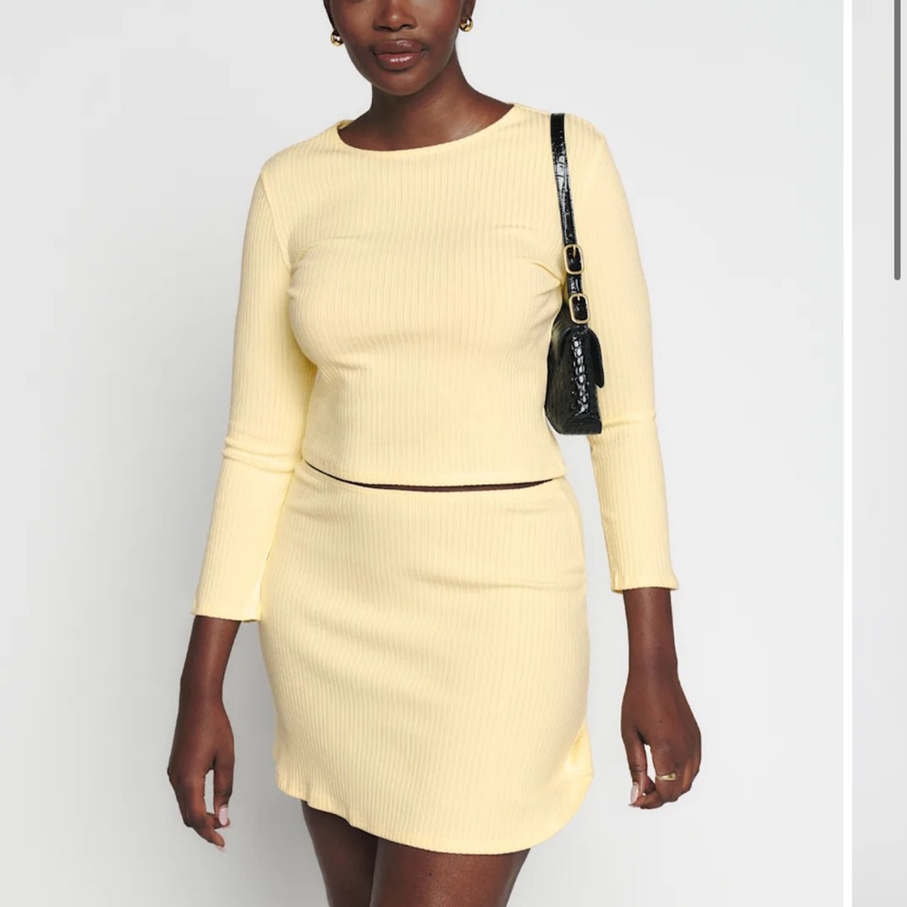 Reformation Corynn Two Piece Buttercream - Size S